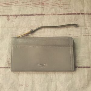 Margot New York Patty Envelope Leather Wristlet Wallet